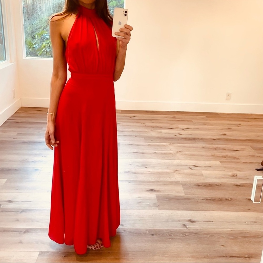 Yumi Kim red gown with slits